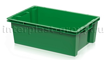 Ящик универсальный для овощей, фруктов и хлеба сплошной зеленый в Россоше