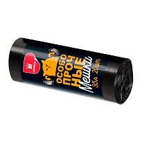 Мешки для мусора 35 л, черные, в рулоне 20 шт., ПНД, 12 мкм, 600х500 мм, Особопрочные, МП7788 в Россоше Мешки для мусора 35 л, черные, в рулоне 20 шт., ПНД, 12 мкм, 600х500 мм, Особопрочные, МП7788 в Россоше