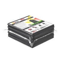 Мешки для мусора 160 л, серые, в пачке 10 шт., ПВД, 40 мкм, 900х1100 мм, i-Bag в Россоше