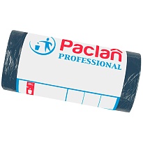 Мешки для мусора 35 л, черный, в рулоне 50 шт., ПНД, 6,2 мкм, 600х500 мм, PACLAN Professional, 604077 в Россоше