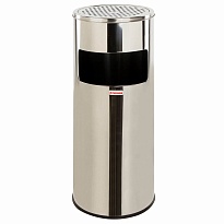 Урна с пепельницей 27 л, нержавеющая сталь, зеркальная, LAIMA PROFESSIONAL в Россоше