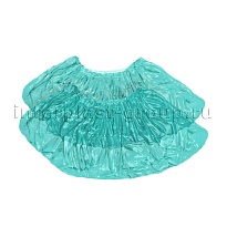 Бахилы бирюзовые 2000 шт (1000 пар), 16 мкм, однослойные, с одной резинкой, Эконом в Россоше