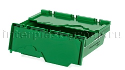 Вкладываемый контейнер KV 6417 с распашной крышкой зеленый