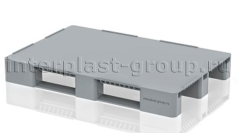 Поддон пластиковый сплошной (усилен 2 трубами) с бортиками серый в Россоше Поддон пластиковый сплошной (усилен 2 трубами) с бортиками серый в Россоше