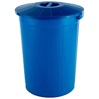 Мусорный бак с крышкой 60 л синий 60 синий в Россоше