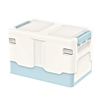 Ящик пластиковый складной белый, дно голубое, 370х240х240 мм в Россоше