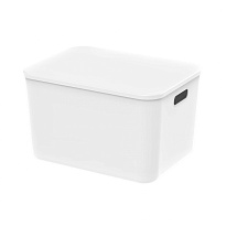 Ящик пластиковый вкладываемый белый 410х305х245 мм в Россоше Ящик пластиковый вкладываемый белый 410х305х245 мм в Россоше