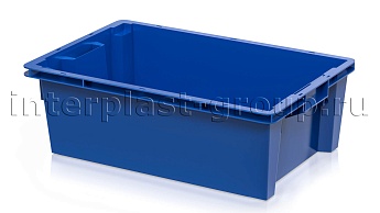 Ящик универсальный для овощей, фруктов и хлеба сплошной синий в Россоше Ящик универсальный для овощей, фруктов и хлеба сплошной синий в Россоше