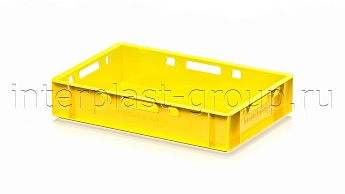 Ящик для мяса и колбасных изделий Е-1 желтый в Россоше Ящик для мяса и колбасных изделий Е-1 желтый в Россоше
