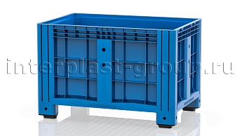 Контейнер iBox сплошной на ножках голубой в Россоше