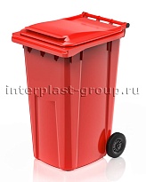 Контейнер для мусора 240 л красный облегченный 240 красный в Россоше