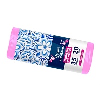 Мешки для мусора 35 л, с ушками, розовые, в рулоне 20 шт., ПНД, 12 мкм, 655х500 мм, Узоры Чистоты, МУ3469 (МСУ-35роз) в Россоше Мешки для мусора 35 л, с ушками, розовые, в рулоне 20 шт., ПНД, 12 мкм, 655х500 мм, Узоры Чистоты, МУ3469 (МСУ-35роз) в Россоше