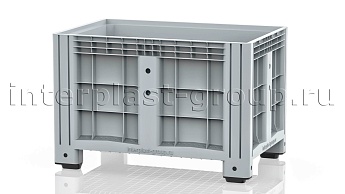 Контейнер iBox сплошной на ножках серый в Россоше Контейнер iBox сплошной на ножках серый в Россоше
